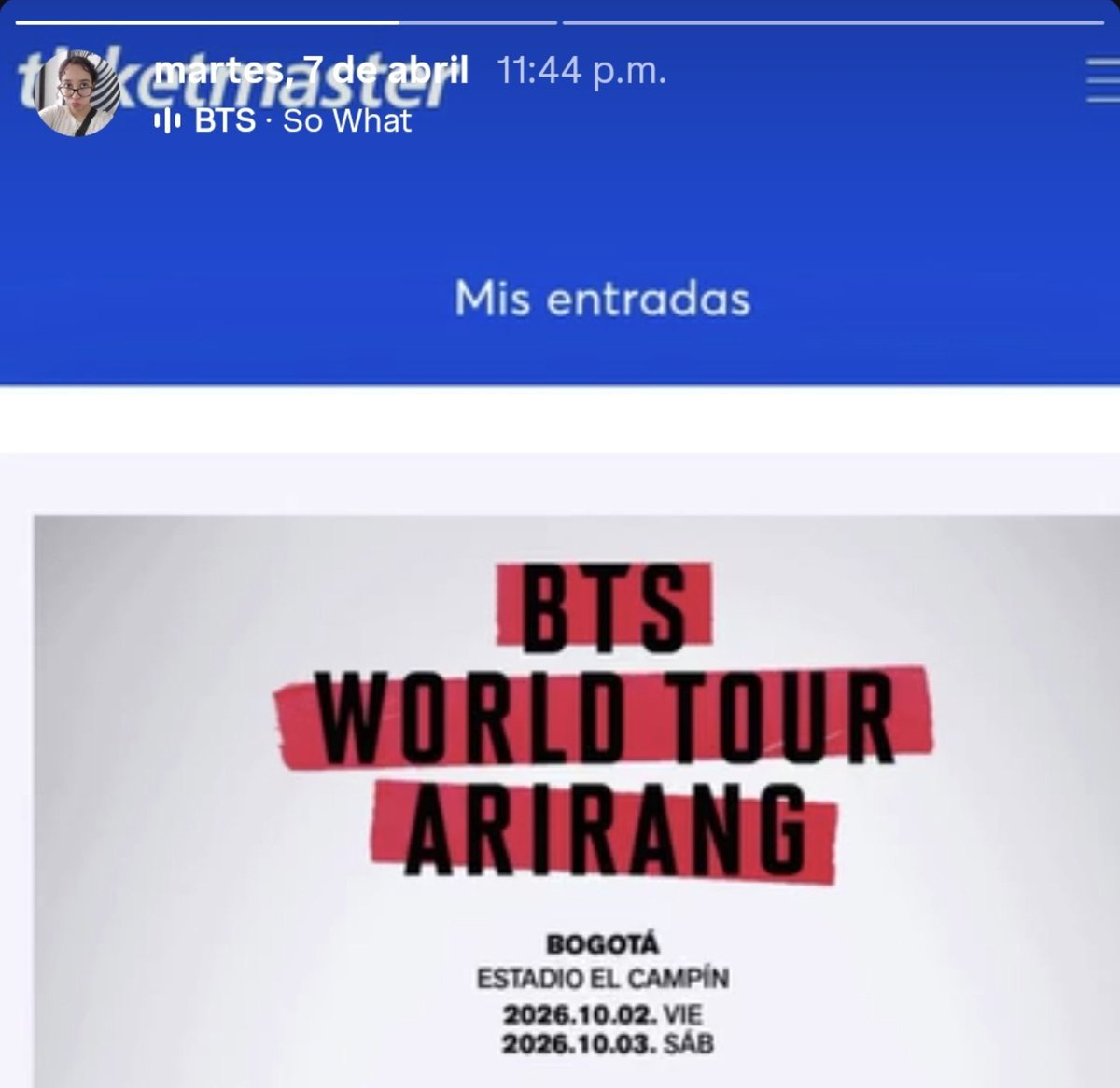 mnijimins's tweet photo. yo manifesté so what para colombia díganme gracias https://t.co/D9eqa2iYKX