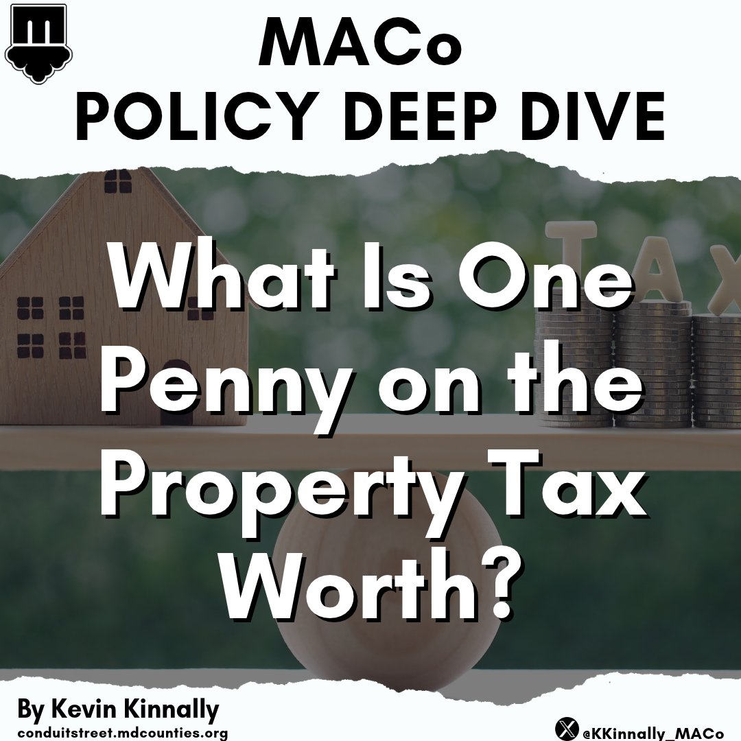 MDCounties's tweet photo. Deep Dive: What Is One Penny on the Property Tax Worth? #MDpolitics #localgov #MDGA27 @KKinnally_MACo https://t.co/riM3HfeO37 https://t.co/3UO7Q8gxNv