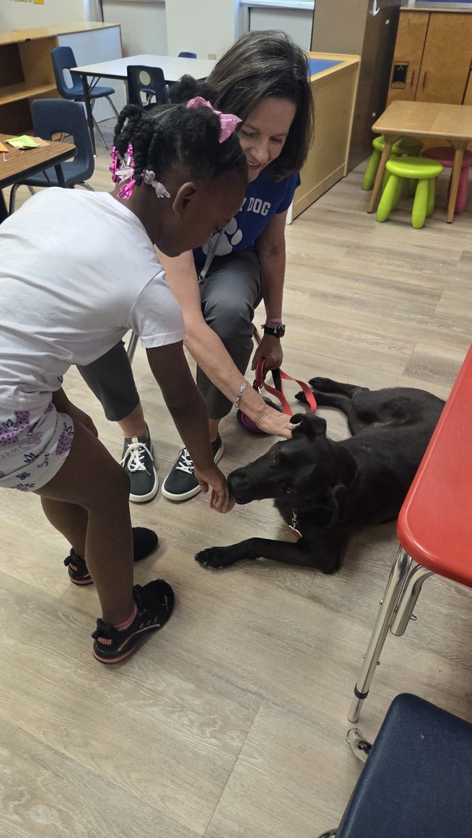 MrsKellyTo's tweet photo. Therapy dogs came to visit our pre-k classes today! 😍🥰 @MrsCoutant @FawkesDen https://t.co/yFbznyEmbr
