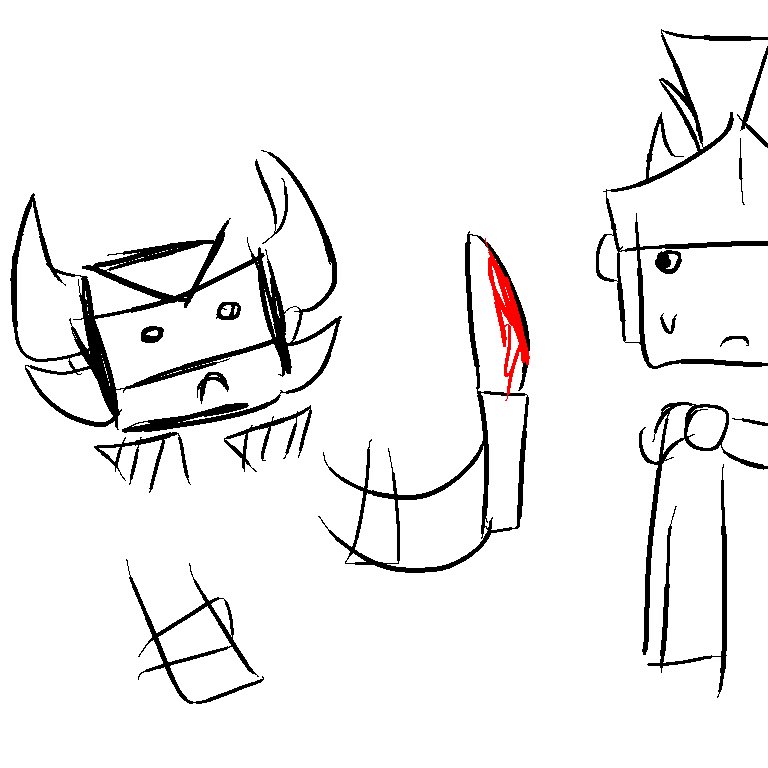 bombmaestro's tweet photo. drew me going to stab sword. Rate my work. https://t.co/pJnhsozKi2