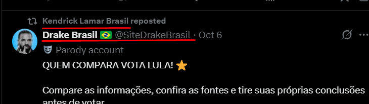 queqaco's tweet photo. uniram o cv e pcc do rap pra votar no lula KKKKKKKKKKKK https://t.co/8Xux9AsUOJ