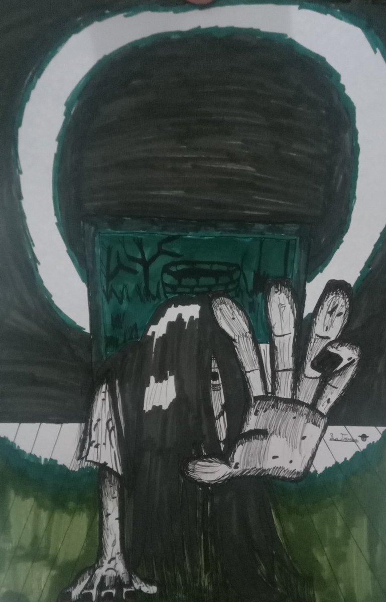 SrTrevius's tweet photo. Desafio de Halloween, Dia 7: Samara. https://t.co/aUexHtPzm5