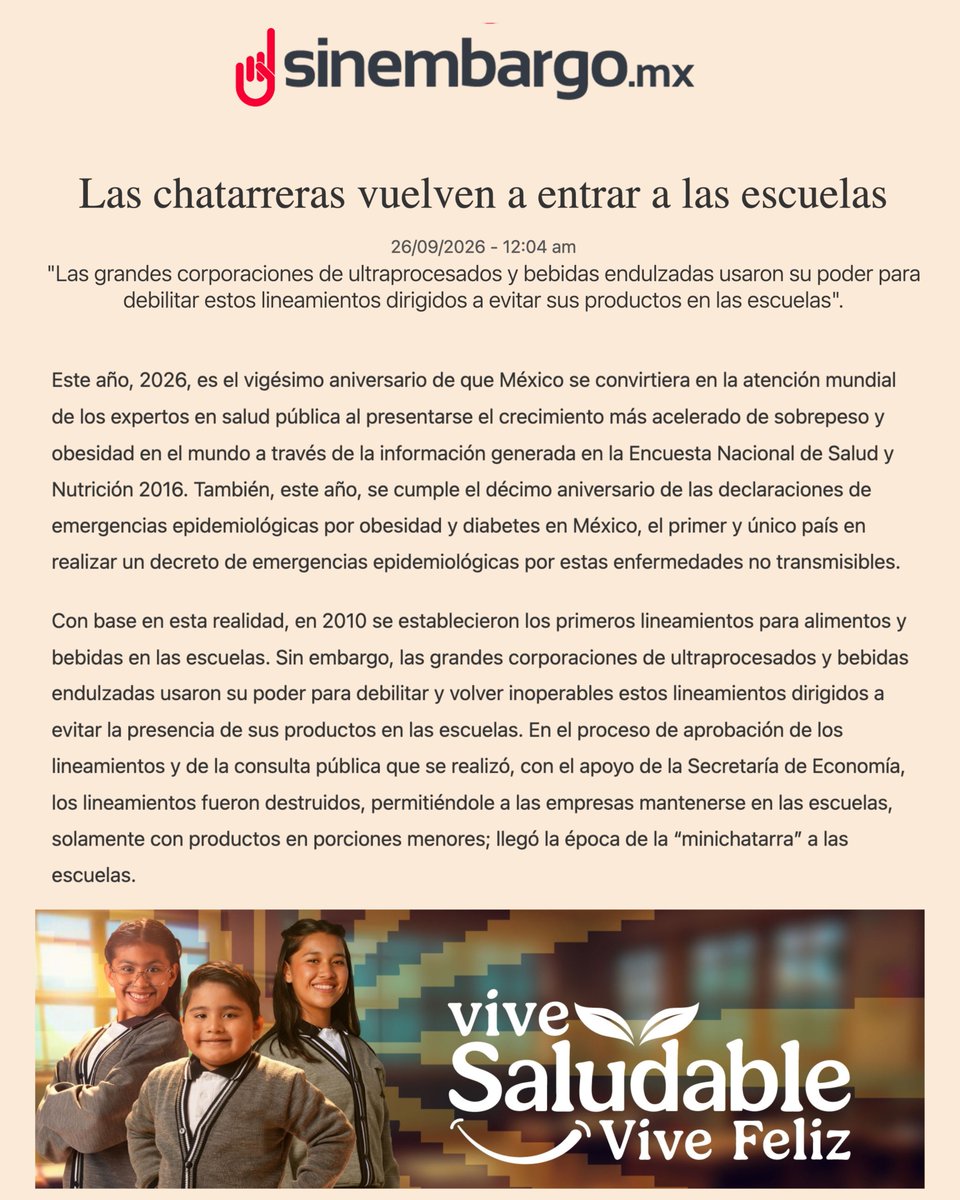 NutriCOI's tweet photo. La industria “innovando” para volver a entrar a las escuelas 🤨

Con los lineamientos actuales, algunas empresas de ultraprocesados han comenzado a ofrecer presentaciones y productos promocionados especialmente para la “lonchera escolar” 🎒

#VidaSaludable #Escuelas #Chatarra https://t.co/ILG3WgFFBk