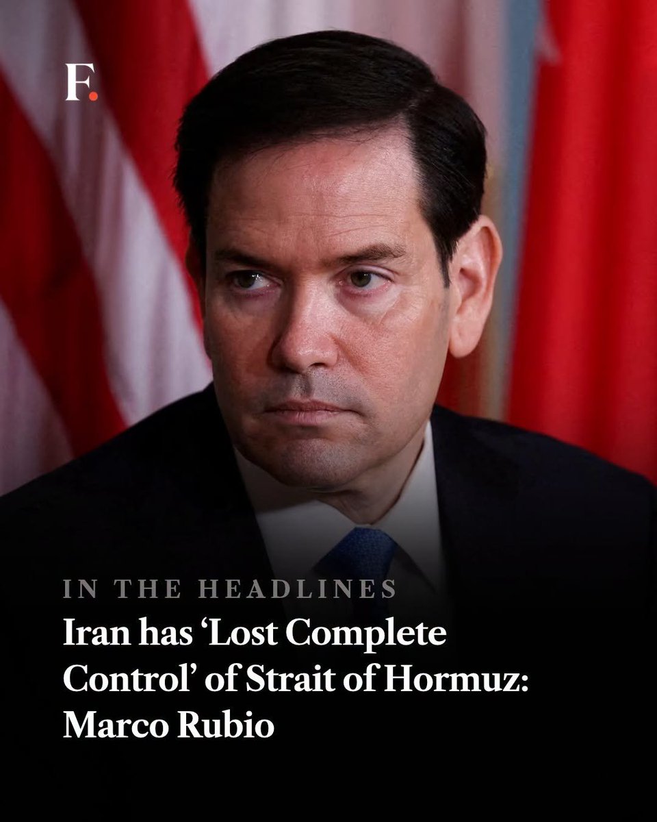 The_Public_Desk's tweet photo. Iran has “lost complete control” of the Strait of Hormuz, according to U.S. Secretary of State Marco Rubio, who also said Iran’s economy was in “total and complete freefall.” 🇺🇸🇮🇷

Do you agree with Rubio’s assessment? 🤔

🅰️ Yes
🅱️ No https://t.co/j7R1pM4kpA