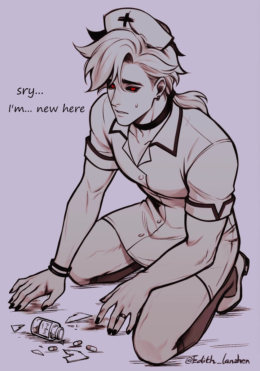 Edith_lanzhen's tweet photo. #gambit needs a nurse's uniform😈💉 https://t.co/JmCUzJuDnY