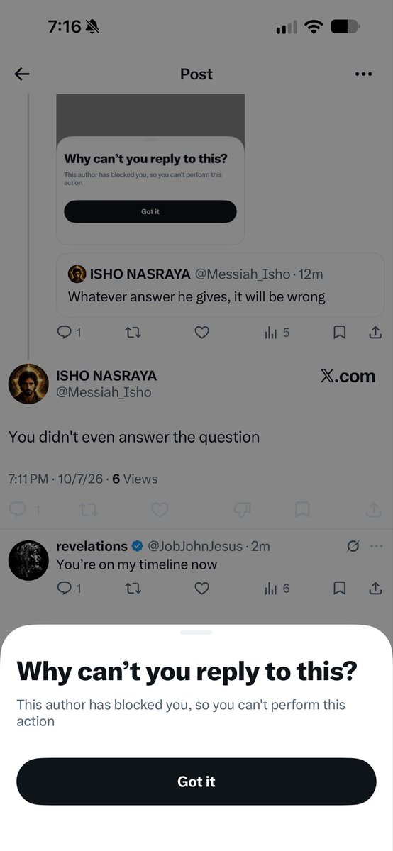 JobJohnJesus's tweet photo. @Messiah_Isho you too? https://t.co/1wfKa7LvTr