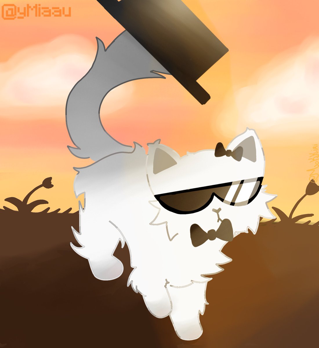 Mokiririx's tweet photo. Un pequeño gatito #ymiaufanart #fanart https://t.co/YdQ1WKSKPx