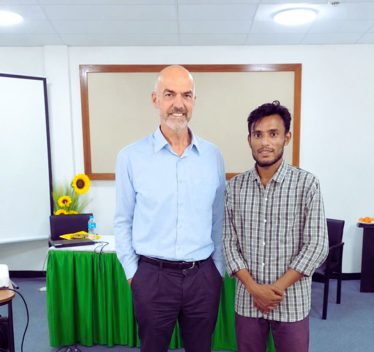 the_rspd's tweet photo. On 7 Oct 2026, Mr. Mohammed Imran, Human Rights Documentation Officer of #ARSPHR &amp; Co-Founder and Senior #Advisor of #RSPD, met with the Head of #IIMM in Cox’s Bazar.

#ARSPHR highlighted its documentation efforts supporting justice and accountability for the Rohingya. https://t.co/lzPmEDOtnG