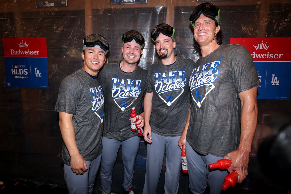 Tough to beat Quad Aces 😮‍💨

Yoshinobu Yamamoto, Tarik Skubal, Blake Snell and Tyler Glasnow will pitch next in the NLCS! 
 [📷](https://pbs.twimg.com/media/H