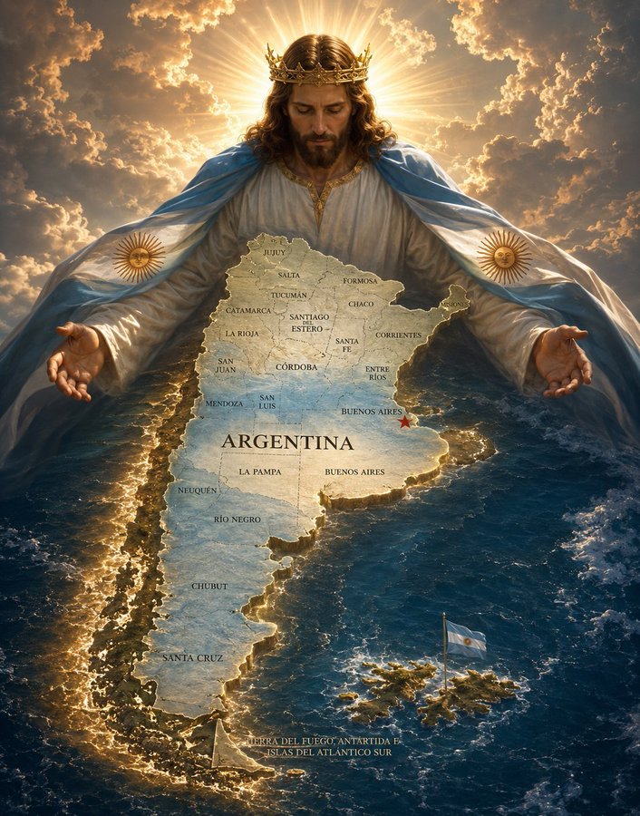 kuga_ok's tweet photo. En Argentina, Dios es el único y verdadero Señor: Alá jamás va a entrar ni a gobernar esta tierra. https://t.co/LdUVqaNIbh