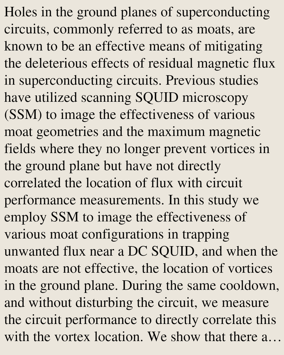 VTWG's tweet photo. Correlating DC SQUID Performance with the Location of Trapped Magnetic Flux Using Scanning SQUID Microscopy

Bochao Xu, Ian W. Haygood, Kyle Jackman, Coenrad J. Fourie, Pete F. Hopkins, Michael L. Schneider
https://t.co/jRwE1fHKQN [𝚌𝚘𝚗𝚍-𝚖𝚊𝚝.𝚜𝚞𝚙𝚛-𝚌𝚘𝚗] https://t.co/qmXeRbKGA5