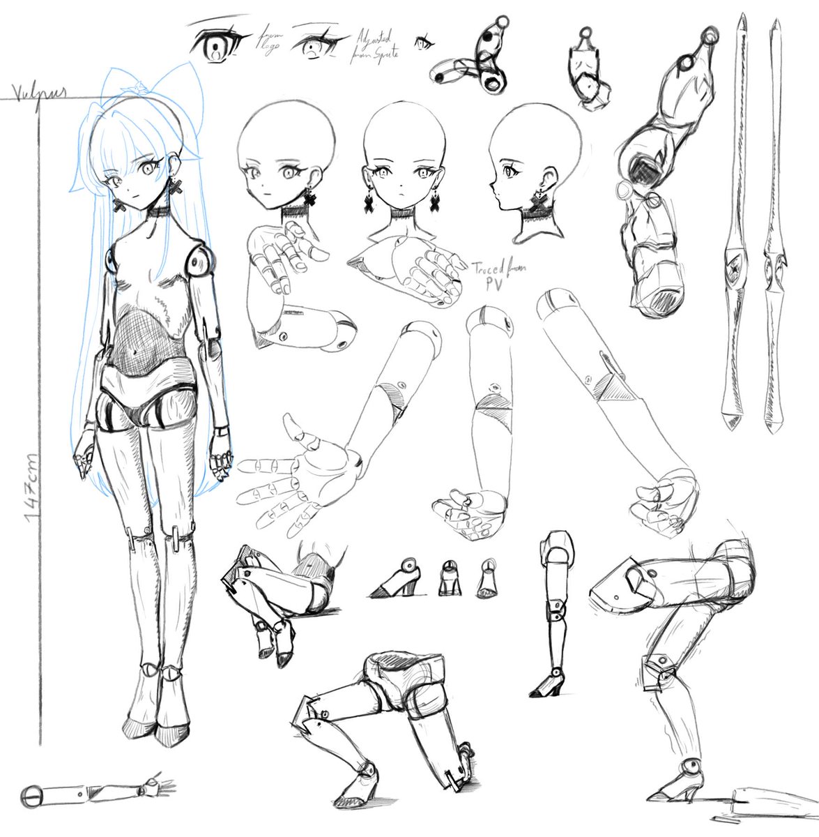 Vulpus16's tweet photo. A study of the smol mysterious Doll from Astrae Oratio.
I finder her to be quite the compelling lil thing.
I would love to see an detailed character ref of her.
#AstraeOratio #Asora https://t.co/tkDzplQR9a