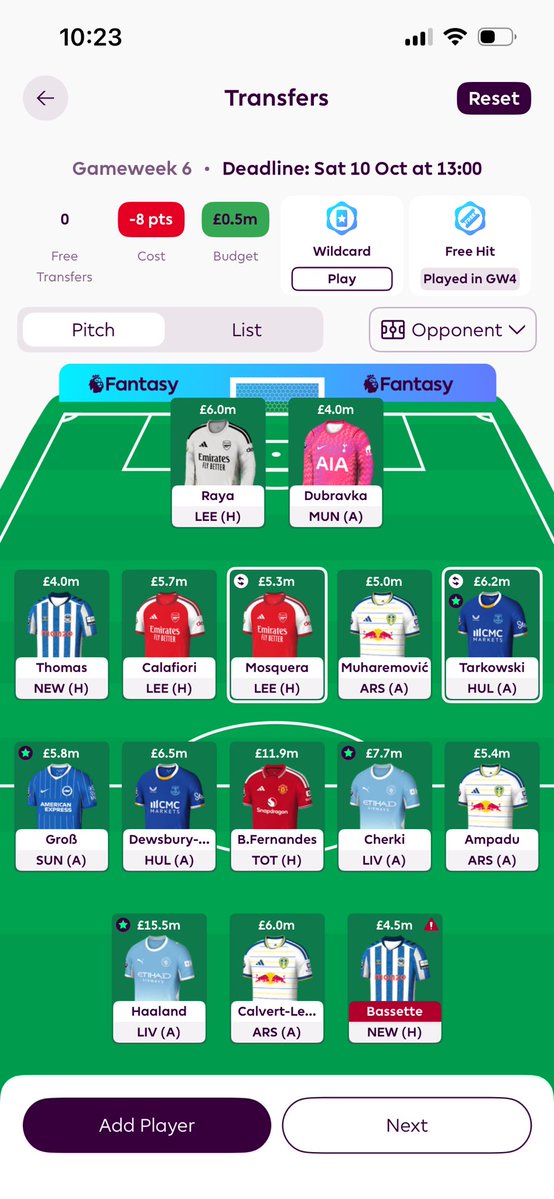 haipas_thoughts's tweet photo. @Mark_FPL should i make these changes? https://t.co/OPBoLzAOay