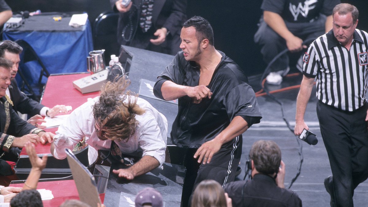 WWFWrestling1's tweet photo. 📸 WWF Action! #WWF #WWE #Mankind #TheRock https://t.co/7VE0f0SrvS