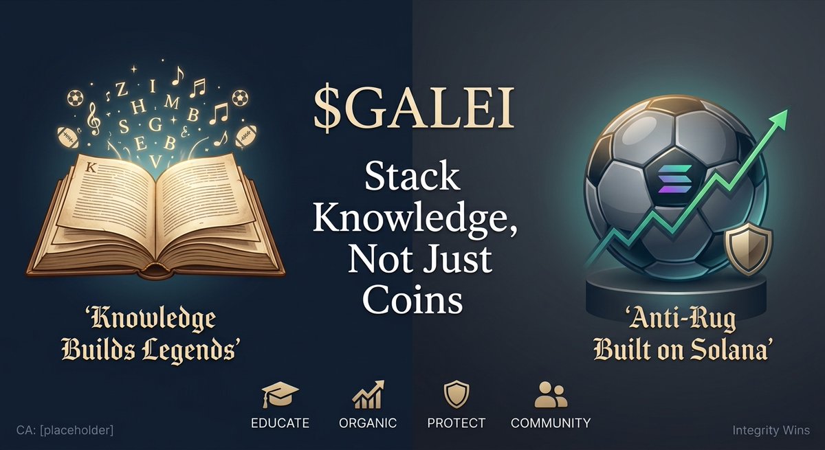 galeituratoken's tweet photo. Hey @rodotfun @tom100B! 
We built $GALEI as an anti-rug movement against 5-min Solana scams. 100% organic, 0% Dev, literature &amp; football passion. Brick by brick floor. 🧠📷 CA: eaHUmQuZfL8f8NkAWSXUbjWvCrCaqm3PLtZDju7pump
 
#Galeitura #Solana #CryptoBooks📷 ⚽ https://t.co/OO4yypExYh