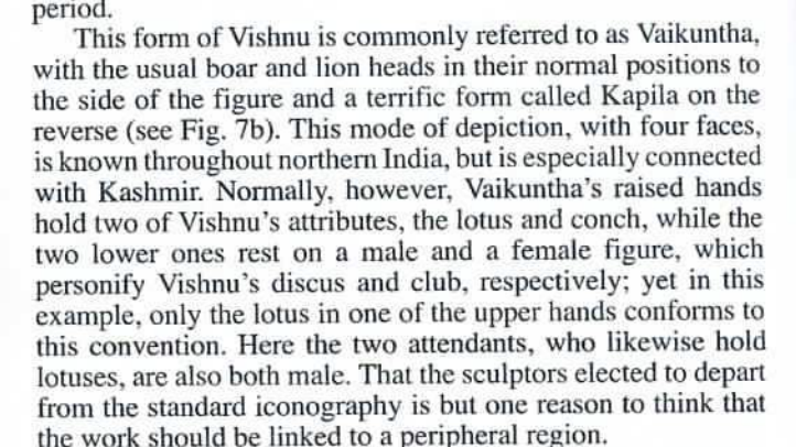 ak_cultking's tweet photo. An ugra-roopa of Vishnu was worshipped by Ancient Afghan Hindus known as Kapila, which is connected to the Chaturmukhi Vaikuntha form of Vishnu which was worshipped in Kashmir https://t.co/QnT7Dnk8BF