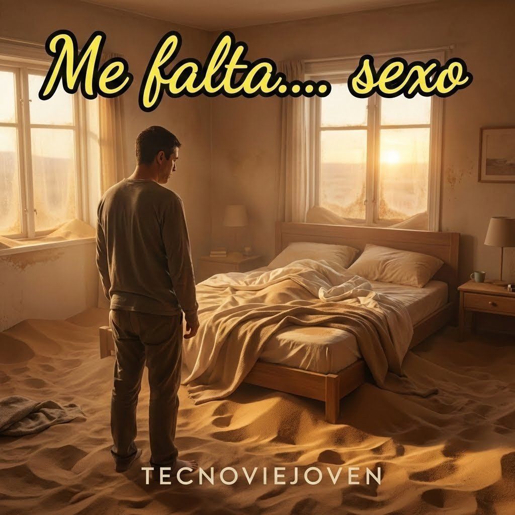 TecnoVieJoven's tweet photo. Mi cama es un desierto y las feromonas piden auxilio. 🍕🐫

«Me falta... sexo» ya suena en @SpotifySpain. Himno disco-funk para bailar la sequía:
https://t.co/8pmYt4GdCr

#TecnoViejoven #DiscoFunk https://t.co/zGTnEIbqj1