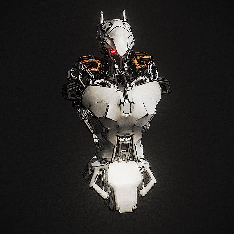 robotlove777's tweet photo. 今制作中のロボットです‼︎顔のデザインが特に気に入っています（画像）😄 #nomadsculpt #3d https://t.co/mE4uBLvN81