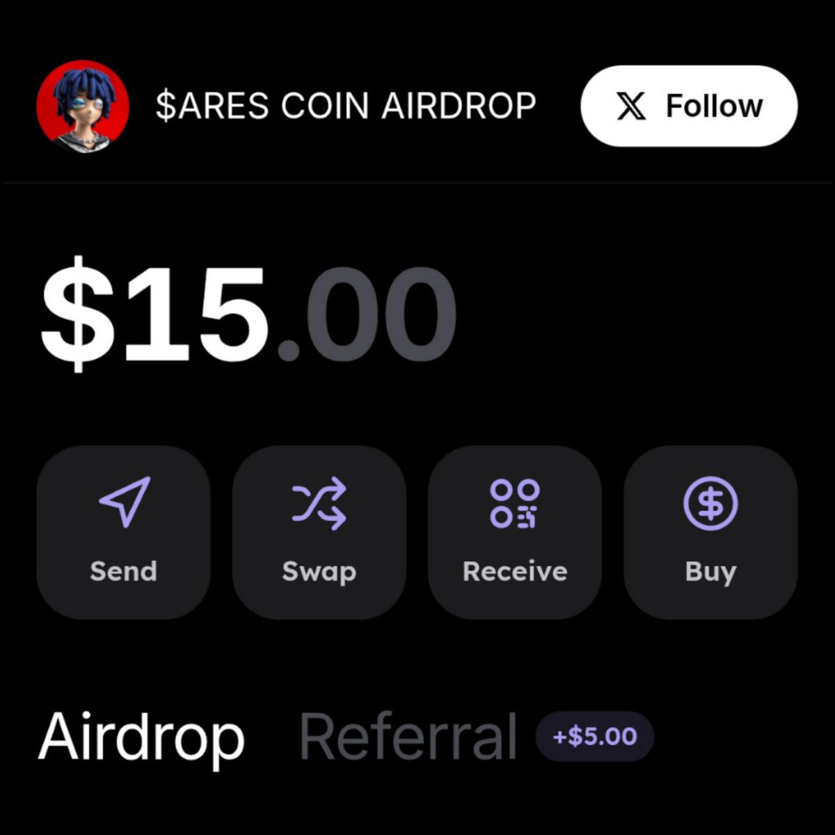arescoins's tweet photo. The $ARES airdrop is open. Claim your $15.

 https://t.co/ML2oXf65mI

24 Hours https://t.co/GxXZ1TbDeM