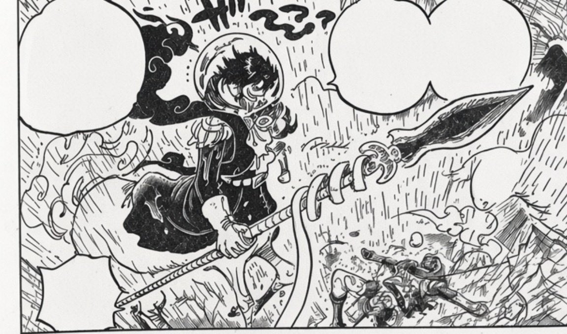 ZillerCritic's tweet photo. The Spear of Longinus, the very spear that pierced Jesus Christ has finally pierced Sanji in the same pose. 

Next chapter, we witness his resurrection as a King 👑

The thematic messaging by Oda here is genuinely masterful 🤌✨

#ONEPIECE1195
#ONEPIECE https://t.co/ev0c69nadf