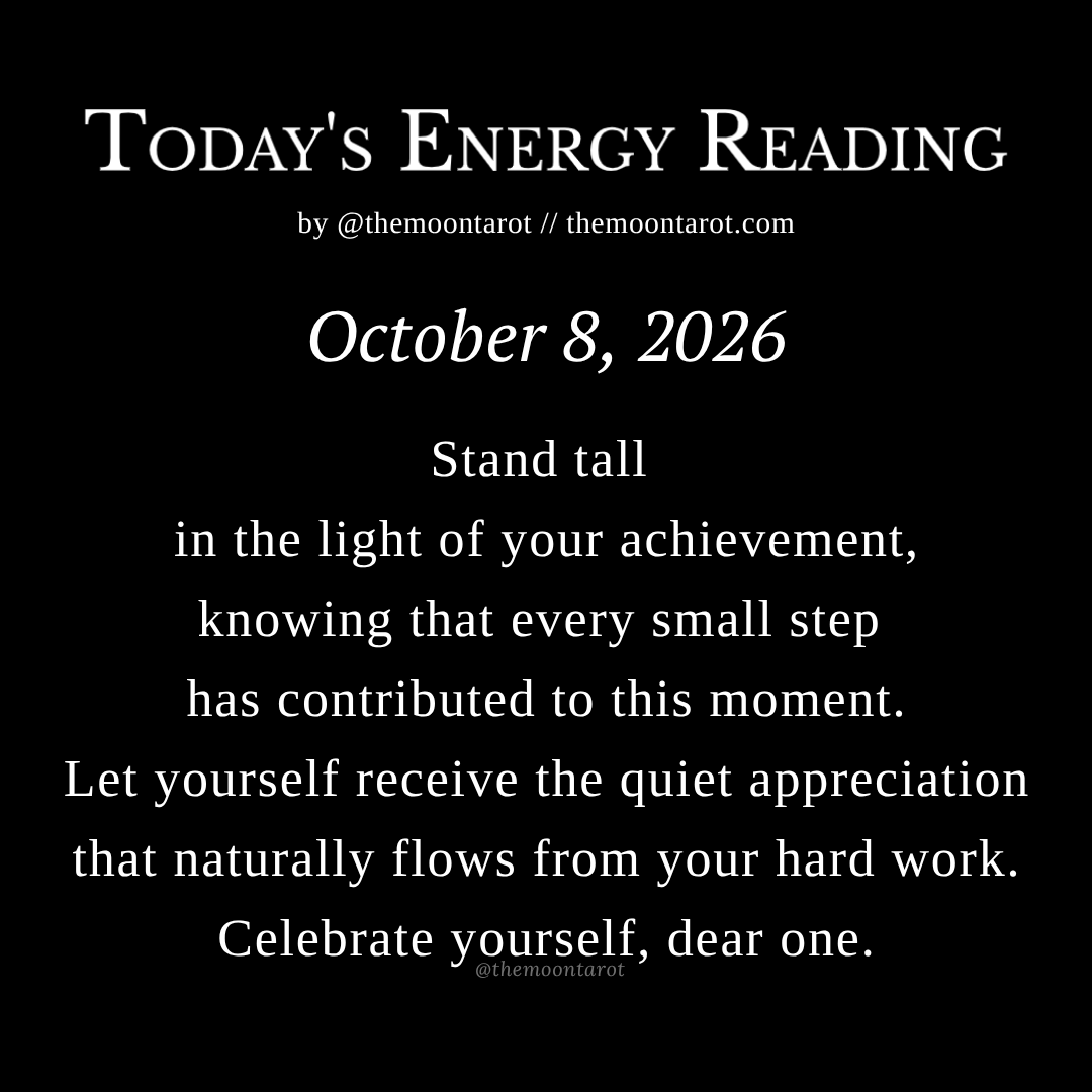 themoontarot_'s tweet photo. Today's Energy Reading: October 8, 2026 https://t.co/ccuIux70tt