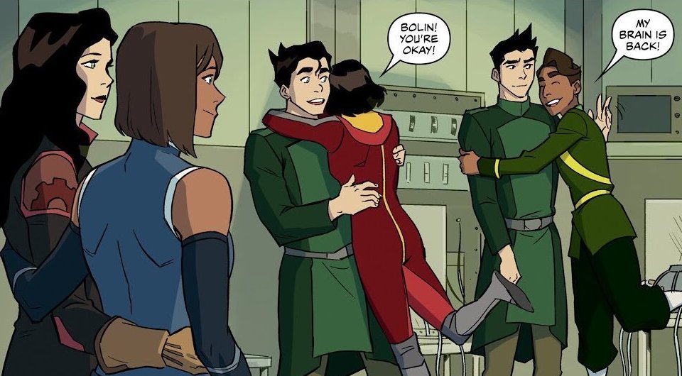 julianmiflaco's tweet photo. i have to read both the atla &amp; tlok comics soon but this panel is everything to me wuko you ARE endgame too! https://t.co/s0orENY0we