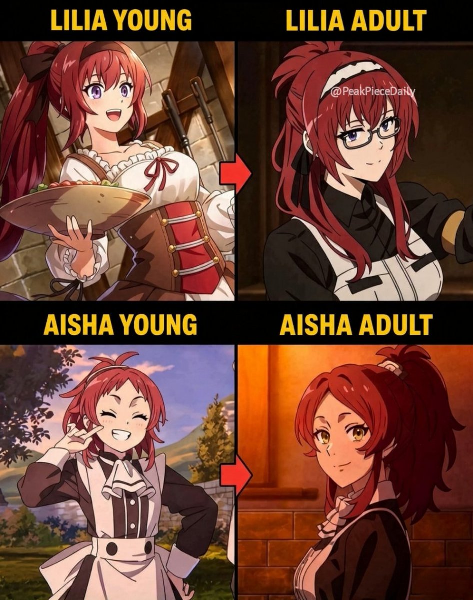 PeakPieceDaily's tweet photo. Lilia and Aisha, then and now. Same hair, different energy. https://t.co/3uBZmXjJj3