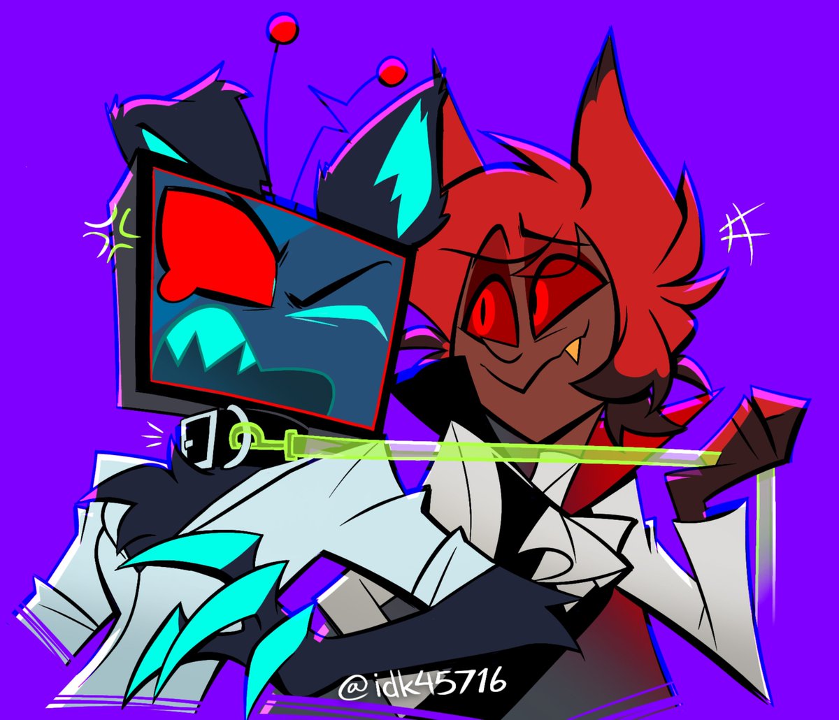 idk45716's tweet photo. Day 5: Vampire and werewolves #alvoxtober2026 https://t.co/DkXuoVPUB7
