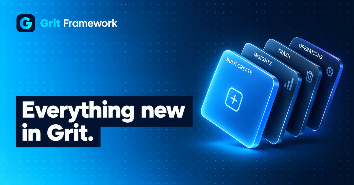 MJohnbaptist's tweet photo. Check out the latest article in my newsletter: Everything new in Grit, on a contacts app you build in four commands https://t.co/K4THCQRzAo via @LinkedIn https://t.co/dG1nDf3MeI