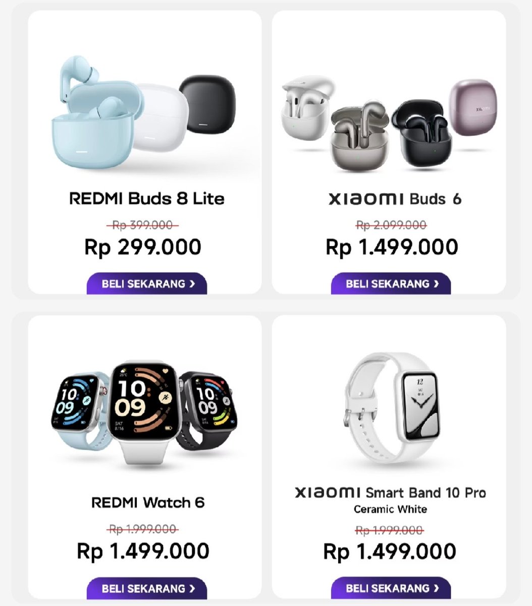ArmynLius's tweet photo. Hp dan Produk Xiaomi Lain nya terlengkap
Harga promo khusus pembelian online, cek link di bawah ⤵️⤵️ 
https://t.co/Zi4Tk8btKG https://t.co/1lJbLn63Wo