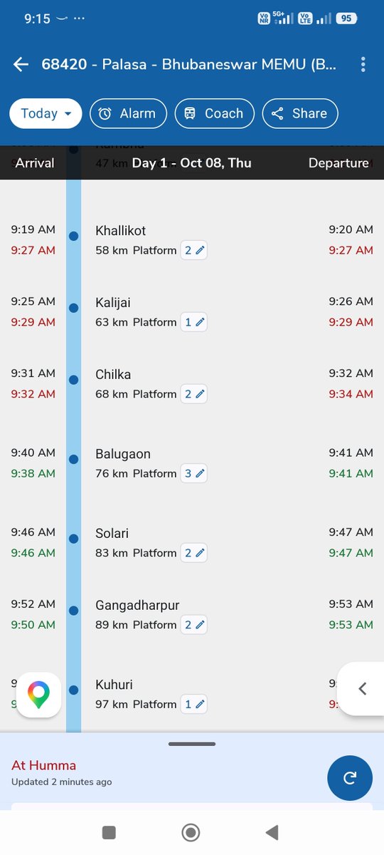 SUBHASMITA7777's tweet photo. This train is delaying unnecessarily @RailMinIndia ,@railseva https://t.co/LpssnYXiGL