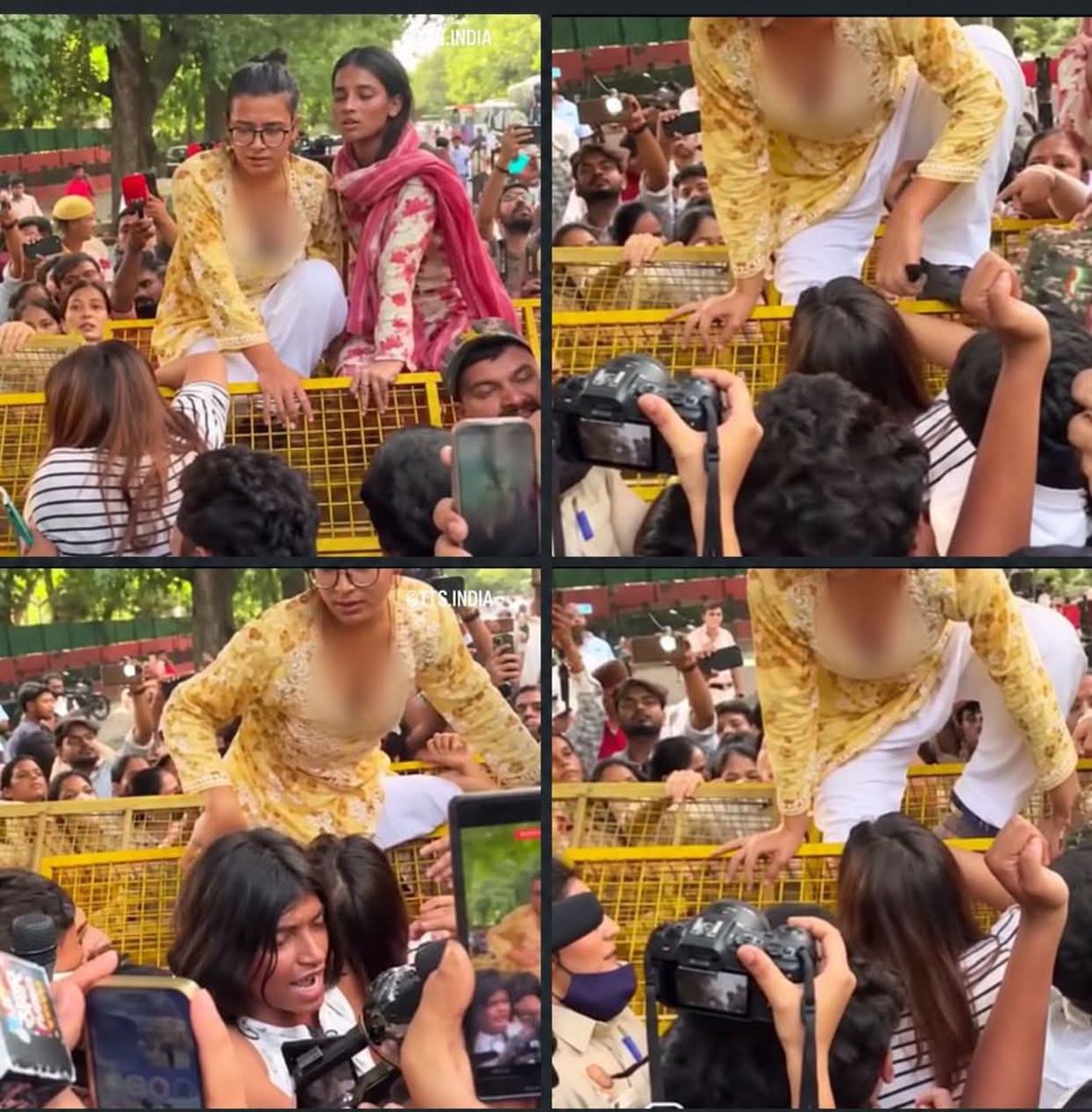 VoidCommentaryX's tweet photo. मीडिया की कैमरा-एंगल वाली पत्रकारिता की ये घटिया मानसिकता हैं, उसे शायद ये नहीं पता कि नेहा बोरा जी इन सब चीजों से ऊपर उठ चुकी हैं। 

प्रदर्शन में मौजूद एक लड़की की तस्वीर/वीडियो को ऐसे एंगल से दिखाकर पूरे विरोध-प्रदर्शन को बदनाम करने की कोशिश क्यों?

मुद्दा क्या है, उस पर बात होनी चाहिए—न कि किसी लड़की की गरिमा को तमाशा बनाकर TRP बटोरने पर।
#GodiMedia  #NehaBora  #Protest