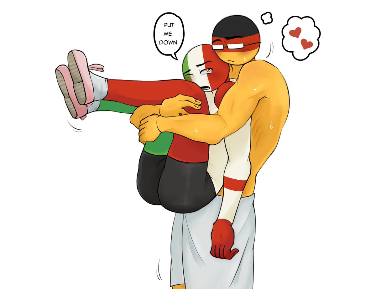 mememe1378414's tweet photo. stop wasting time and just shower already 🇮🇹 + 🇩🇪 #countryhumans #gerita https://t.co/dWaXcI0d5v