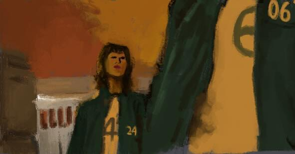 vannnneil's tweet photo. study of still from squid game

#squidgame #art https://t.co/rnzT5plLQo