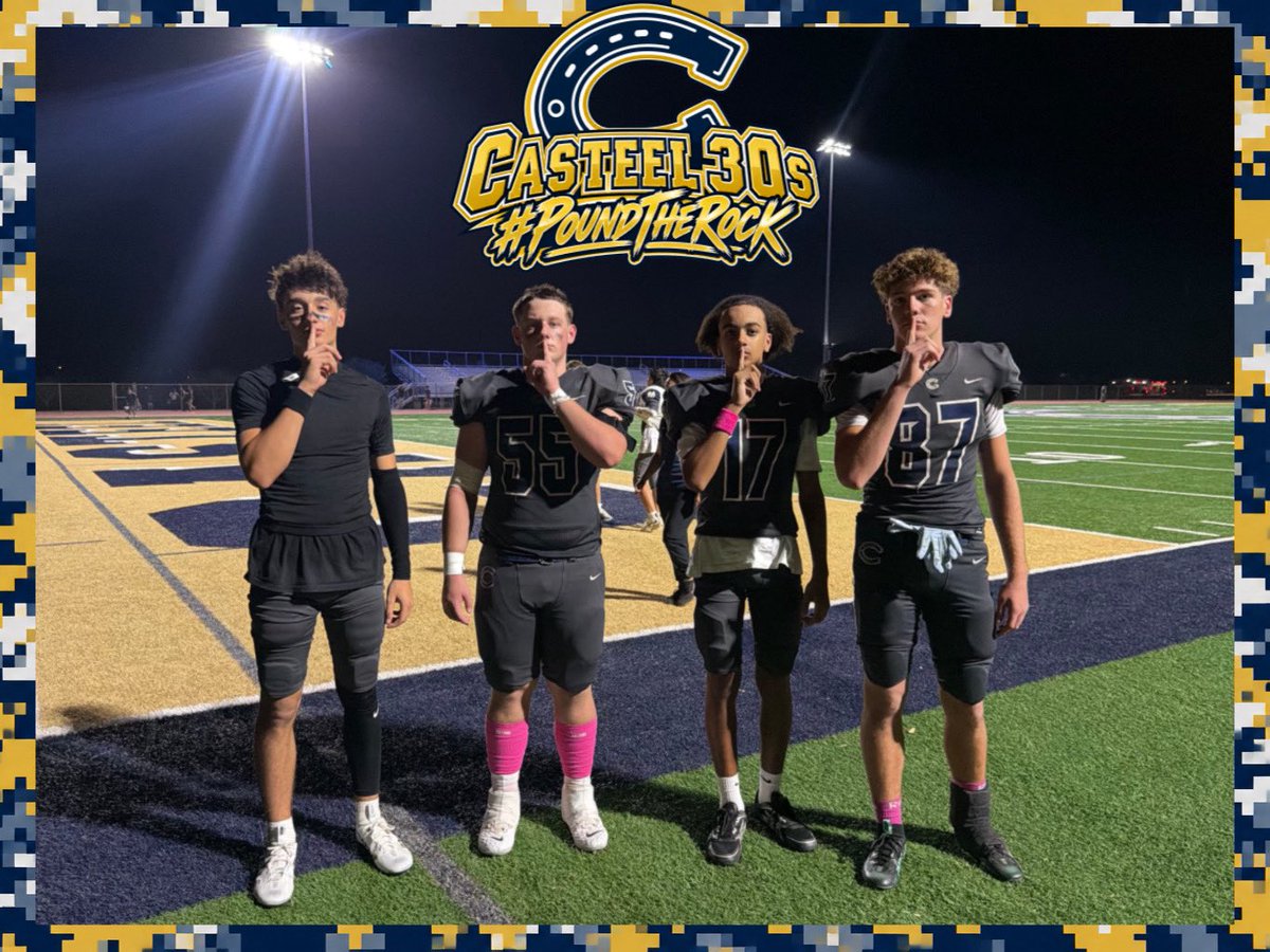 JUSTCHILLY's tweet photo. Wednesday Warriors
Final
Casteel 5️⃣3️⃣
Desert Vista 0️⃣

Casteel controlled the game from the first whistle to the last..

Drop your scores ⬇️ 

A bunch of Casteel players stood out: 

DE Cannon Van De Graff
RB Devin Wright
WR Jameson Lightner
WR Zayden Packard
ATH Tyson Lewis 
QB Luka Spanovich
DB Jaden Hullaby
OL/DL Kain Chilton