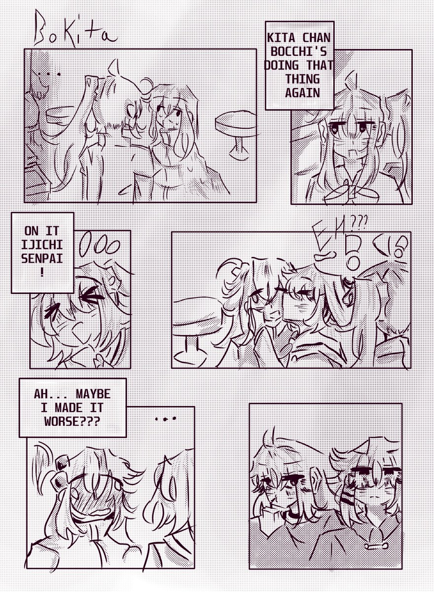 Jorkweeg's tweet photo. short little bokita comic panel I made #bocchi #BocchiTheRock #ぼっち・ざ・ろっく #KitaIkuyo #drawing #bokita https://t.co/6bBjvW8CDp