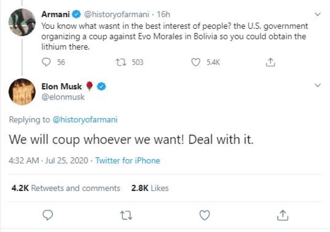 shashank_ssj's tweet photo. Elon Musk facilitates regime change and coup via its starlink. Very important that it must be kept away from Indian soil. https://t.co/dCVqKB33bx