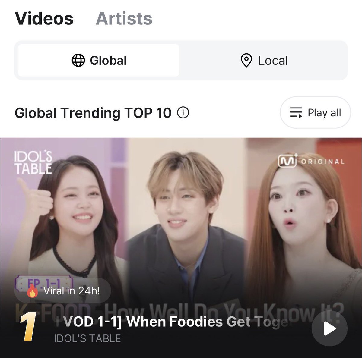 BamBamBooster's tweet photo. [Full VOD 1-1] When Foodies Get Together | IDOL'S TABLE  ติดอันดับเป็นคลิปไวรัล 24 ชม. เทรนด์ Local (Korea) อันดับที่ 1 และเทรนด์ Global ( International) อันดับที่ 1ใน Mnet Plus ด้วยค่ะ ✨🍽️

🥇Local Trending TOP1
🥇Global Trending TOP1 

เข้าชมคลิป กด Like คอมเม้นให้ BamBam คลิกเลย 👉🏻 https://t.co/AfmJLWbMpb

#IDOLSTABLExBamBam 
#IDOLSTABLE #MnetPlus_Original
#BamBam #뱀뱀 @BamBam1A 
@BAMBAMxBAMMIE