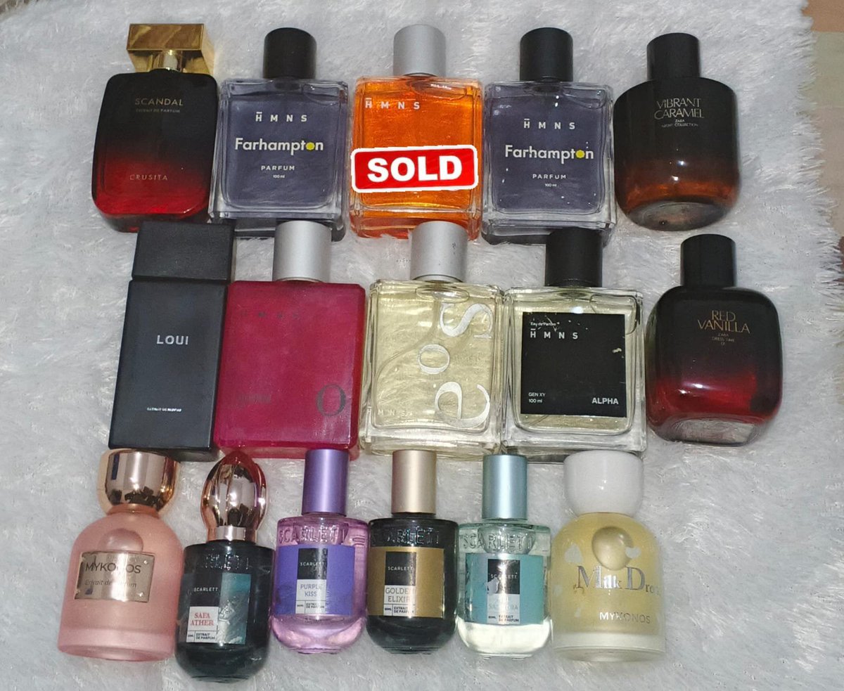 staryoon____'s tweet photo. Aneka Parfum tersedia :

- HMNS Farhampthon, Eos, Alpha : 170k
- Mykonos Affair 100ml : 170k
- Mykonos Royal Ispahan 50ml : 135k
- Mykonos Milk Drop 50ml : 110k
- Zara Red Vanila, Vibran Caramel 100ml : 110k
- HMNS Asbolute Orgsm : 140k
- Scarlet : 40k

Parfum ori, No box. Bisa🍊 https://t.co/kb0sAhxrOL