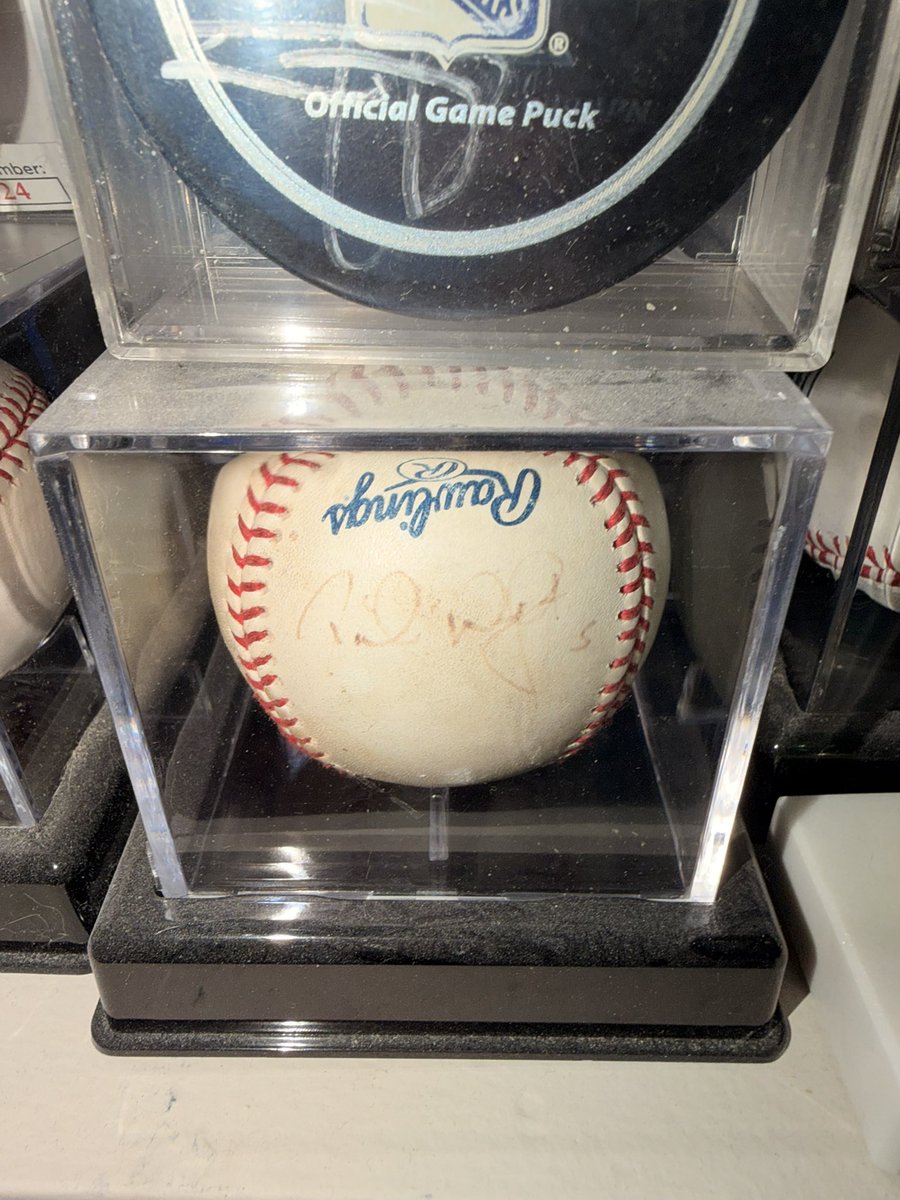 Sprint2First's tweet photo. Foul ball hit to me from David Wright. Got it signed by him the year after https://t.co/hi7vwpDLwN