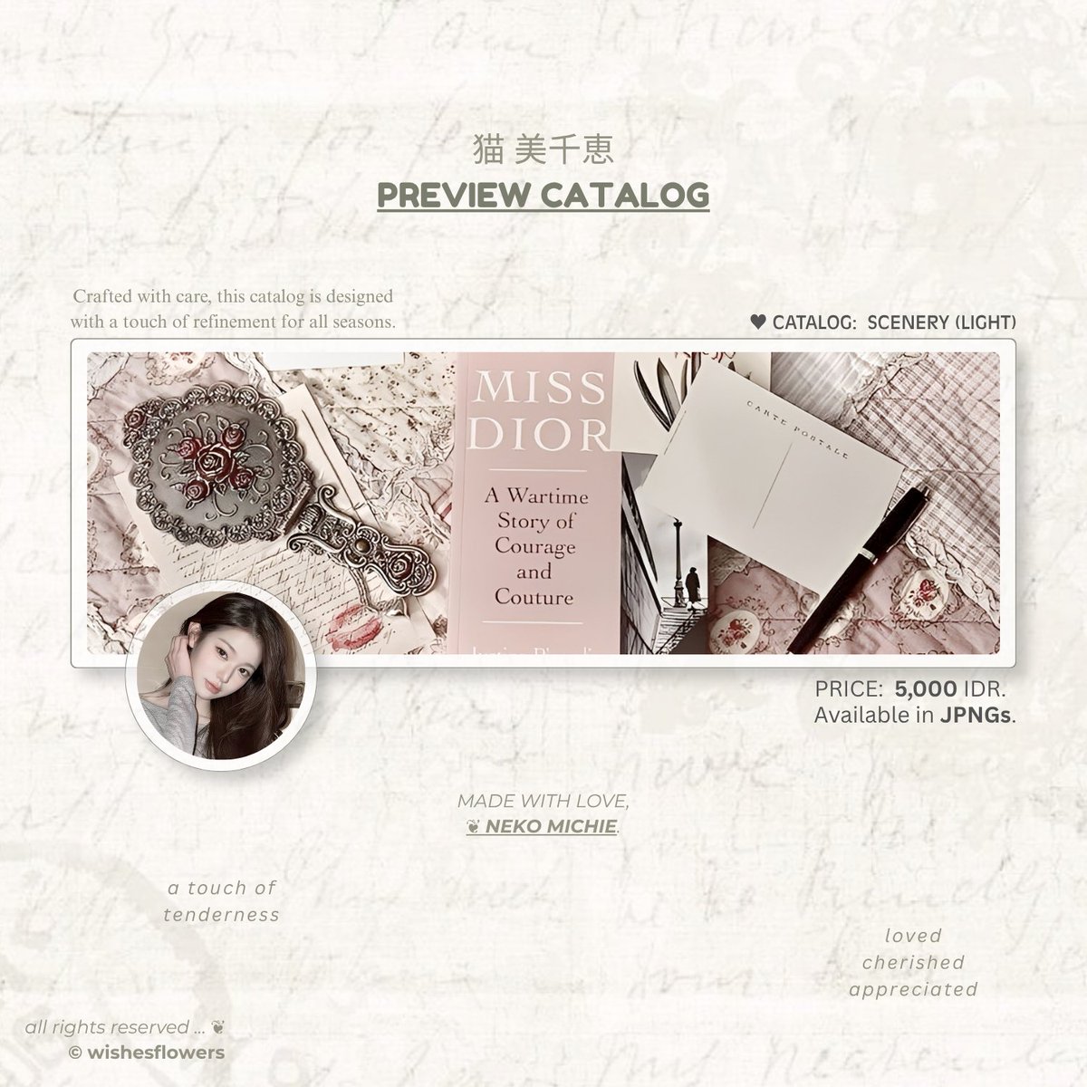 wishesflowers's tweet photo. ♡🧸  ..  a repost would be very appreciated!

#bealanja — afternoon, dearlings. ✿ i have (16) ready to-wear layout from Wonyoung latest updates. each priced at IDR 5,000 &amp;. available in JPNGs for profile pictures. knock + ring my bell if you are interested, 🧺🪉 ♥︎ https://t.co/mDoRzJoVls