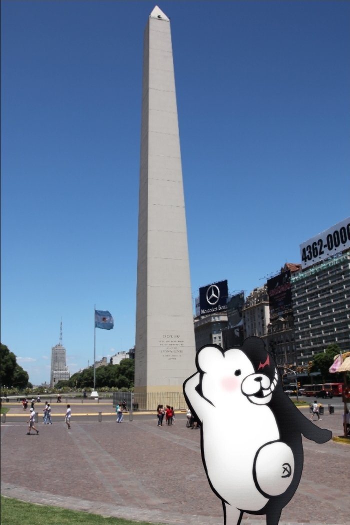 monokumaRolP's tweet photo. En el Obelisco! Pupupupu! https://t.co/k318RQ9oMM