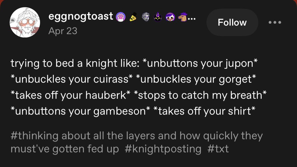 clerad1n's tweet photo. cleradin trying to undress sexily but michael has so. many. layers. its so annoying. meanwhile william has been naked under his robe this whole time https://t.co/6RXPislo7V
