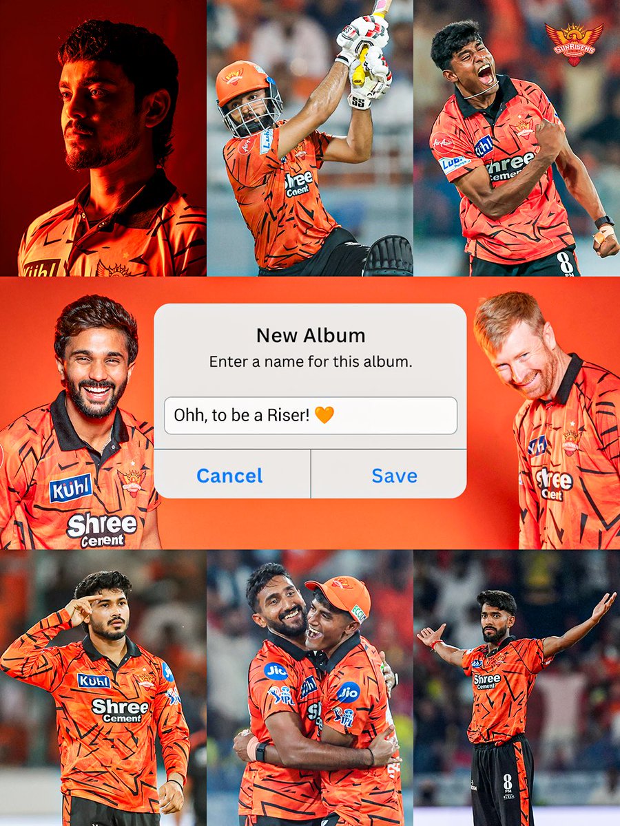 SunRisers's tweet photo. A camera roll full of moments worth reliving 😌🧡 https://t.co/t4YXUsodLx