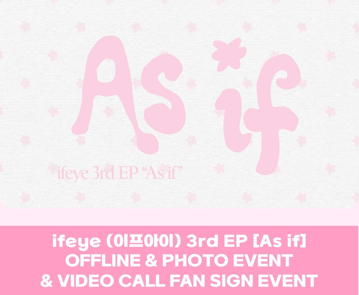 1stmusicx's tweet photo. ifeye (이프아이) 3rd EP [As if]
대면 & 단체 포토회 & 단체 영상통화 

⭐️ 본 이벤트는 ifeye (이프아이) 6인 전원으로 진행됩니다.
🎤 본 대면 팬사인회에서 스페셜 라이브 무대가 진행됩니다.

🗓 행사일정: 10.23 (금) pm 8:00
🗓 판매기간: 10.8 (목) pm 3:00 ~ 10.10 (토) pm 11:59

🎁 응모자 포토카드 (폼폼푸린 & 아기숭이 ver.)
🎁 당첨자 전원 아티스트 사인 폴라로이드 증정

자세한 내용은 공지를 통해 확인해주세요.

▶️이벤트 응모 바로가기
🇰🇷https://t.co/qY0VtED03G
🇯🇵https://t.co/1Ua5t7MkYd
🇺🇸https://t.co/wrOpQFirW4