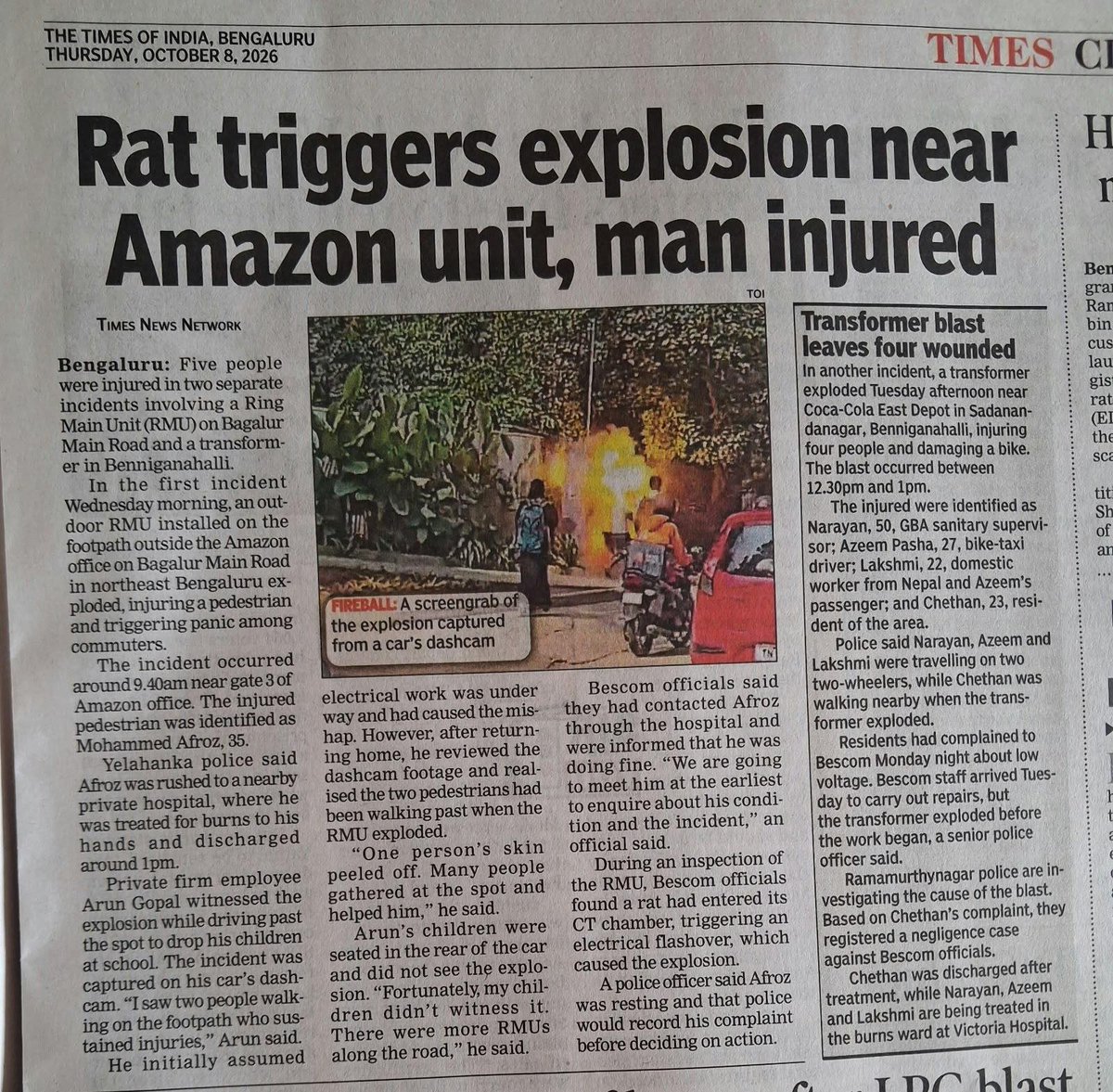 FluffyBeardo's tweet photo. @TOIBengaluru Glad to hear that he is  out of danger. Thank you for the quote @TOIBengaluru https://t.co/MjDce6ptNL