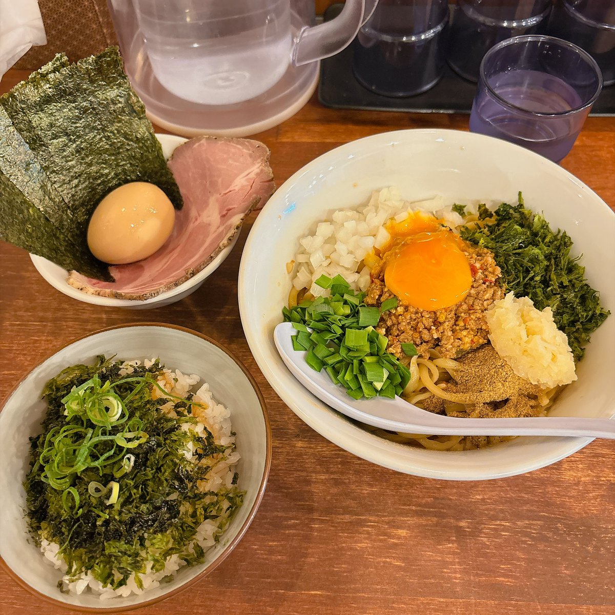 s2___0618's tweet photo. 限界突破ラーメンWARS(台湾まぜそばってラーメンですよね？) https://t.co/RzNZfKE9ob