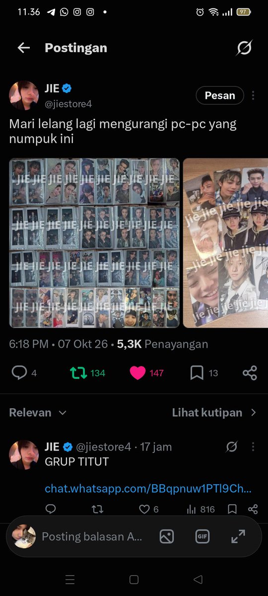 favryningie's tweet photo. @jiestore4 haloo kaa, terimakasii untuk ga nyaa, done rules! semoga kakak nyaa selalu dilancarkan dalam segala urusannya yaa kaa🫶🏻 https://t.co/6MFaNRm9s7