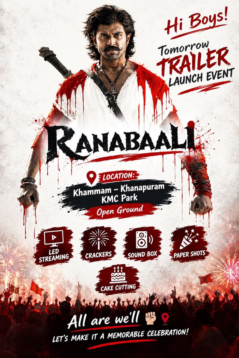 Vi8599Vicky's tweet photo. Grand Launch Led Streaming enjoyed a lot of #ranabaali 📈🔥💥
@TheDeverakonda 📈 ⚡✨
#rashmikamandanna 
#khammamvdfc 
All are Welcome our rowdy boy Movie 🥵💝 https://t.co/UleBFPZ77y