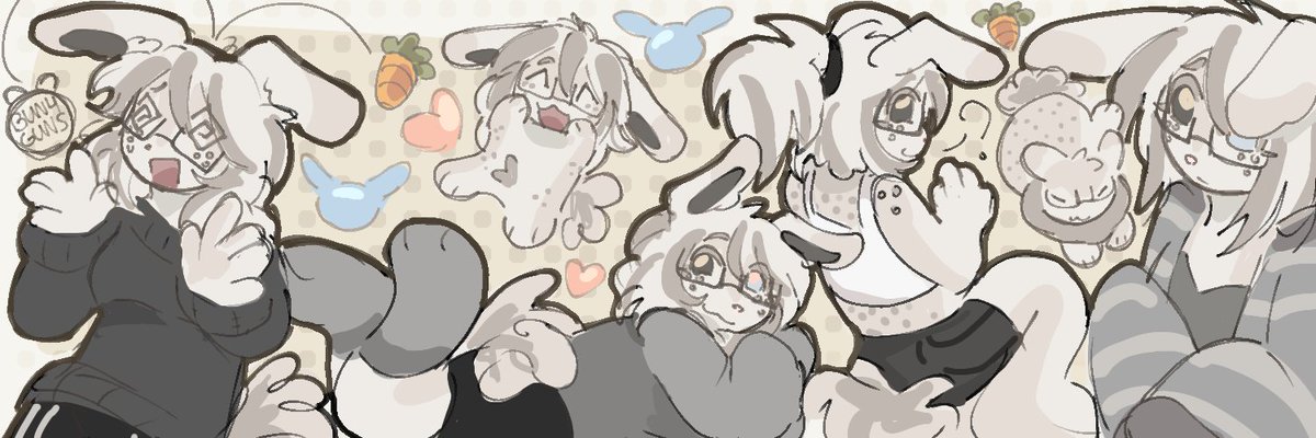 bun4guns's tweet photo. bunny attack, bunny all over the place https://t.co/bYANfjiNP1